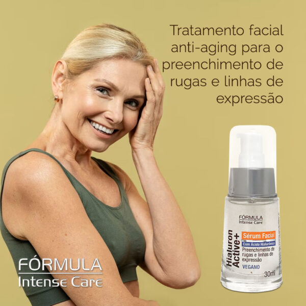 Sérum Facial Hialuron Active+ 30ml - Fórmula Intense Care