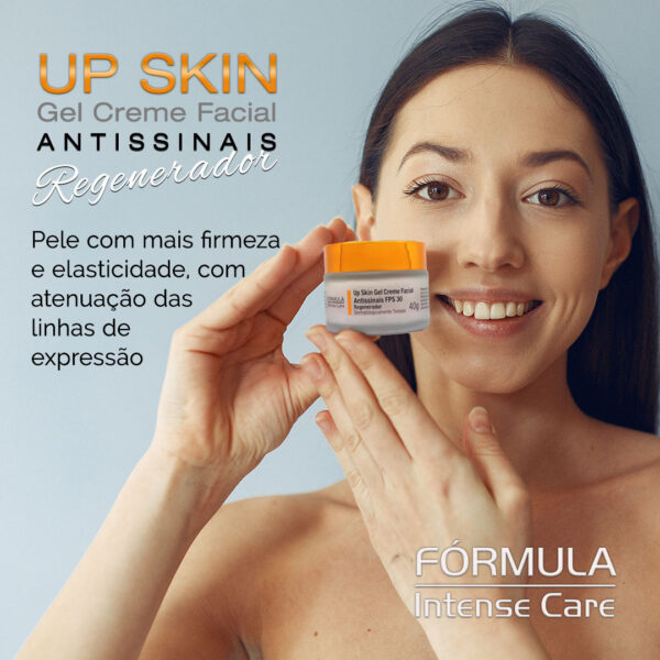 Up Skin Gel Creme Facial Antissinais FPS 30 Fórmula Intense Care 40g