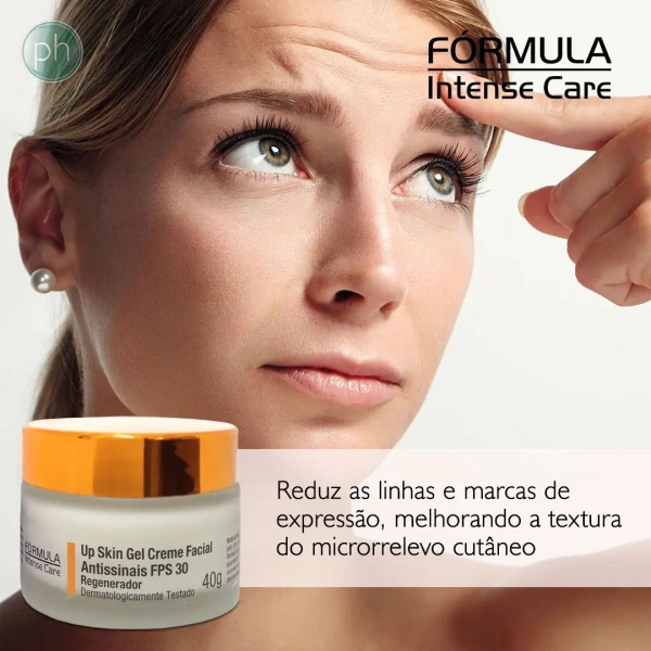 Up-Skin-Gel-Creme-Facial-Antissinais-FPS-30-Fórmula-Intense-Care-PROMO